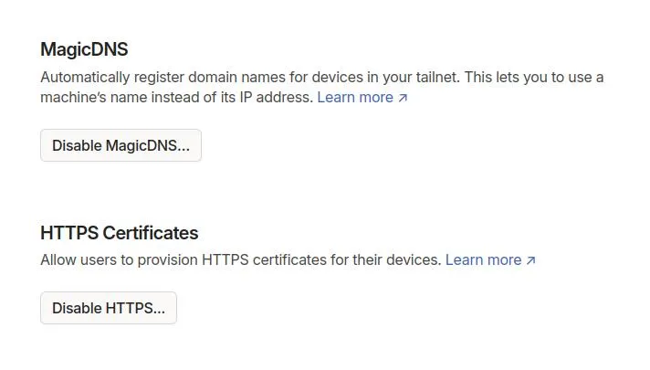 DNS Settings